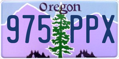 OR license plate 975PPX