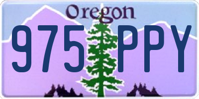 OR license plate 975PPY