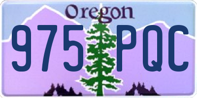 OR license plate 975PQC