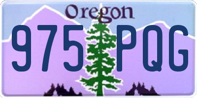 OR license plate 975PQG