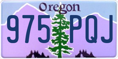 OR license plate 975PQJ