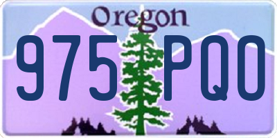 OR license plate 975PQO