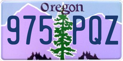 OR license plate 975PQZ