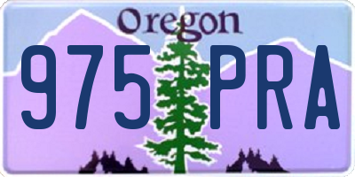 OR license plate 975PRA