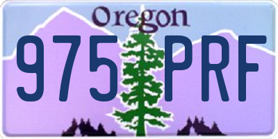OR license plate 975PRF