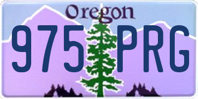 OR license plate 975PRG