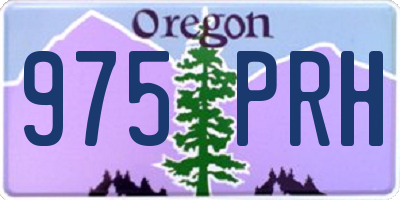 OR license plate 975PRH
