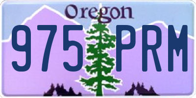 OR license plate 975PRM