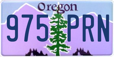 OR license plate 975PRN