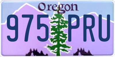 OR license plate 975PRU