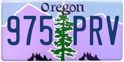 OR license plate 975PRV