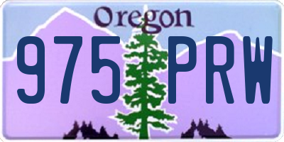 OR license plate 975PRW