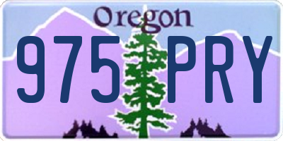 OR license plate 975PRY
