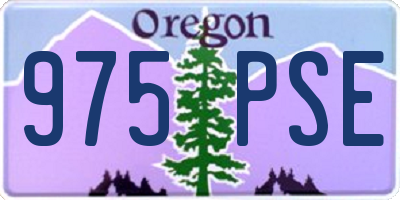 OR license plate 975PSE