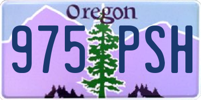 OR license plate 975PSH