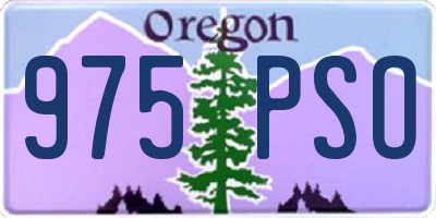 OR license plate 975PSO