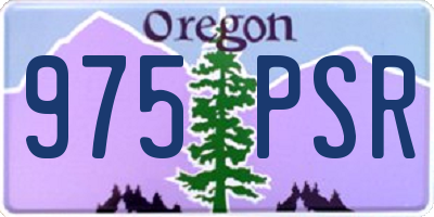 OR license plate 975PSR