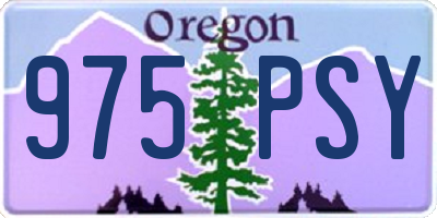 OR license plate 975PSY