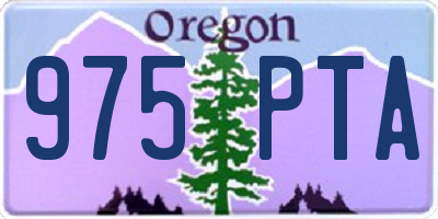 OR license plate 975PTA