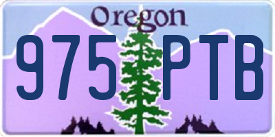 OR license plate 975PTB