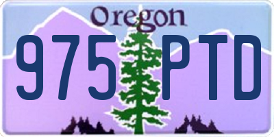 OR license plate 975PTD