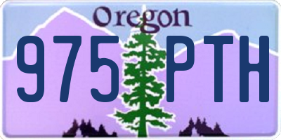 OR license plate 975PTH