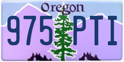 OR license plate 975PTI