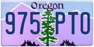 OR license plate 975PTO