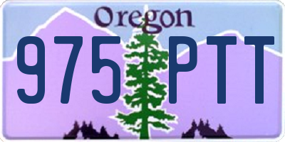 OR license plate 975PTT