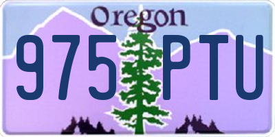 OR license plate 975PTU