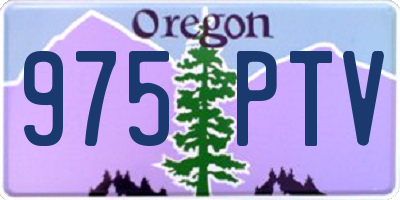 OR license plate 975PTV