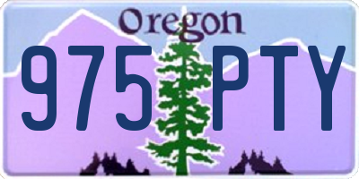 OR license plate 975PTY