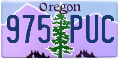 OR license plate 975PUC