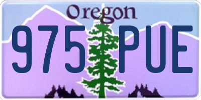 OR license plate 975PUE
