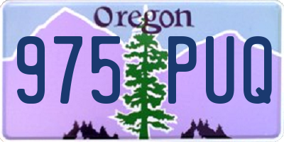 OR license plate 975PUQ