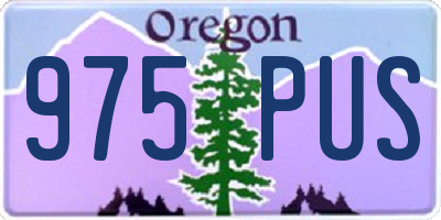 OR license plate 975PUS