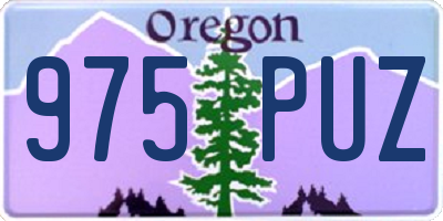 OR license plate 975PUZ