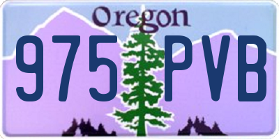 OR license plate 975PVB