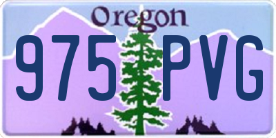 OR license plate 975PVG