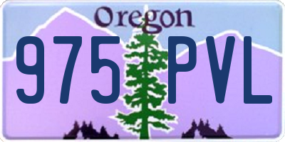 OR license plate 975PVL