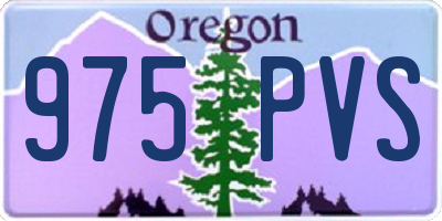 OR license plate 975PVS