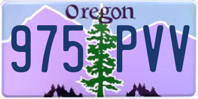 OR license plate 975PVV