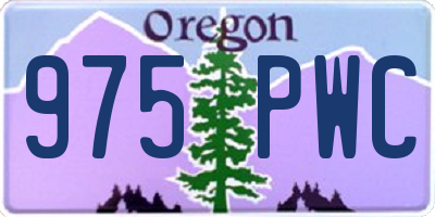 OR license plate 975PWC