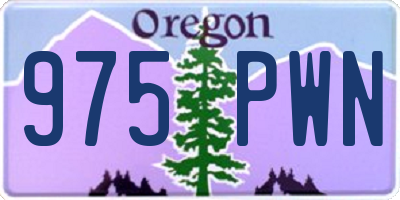 OR license plate 975PWN