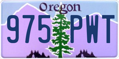 OR license plate 975PWT