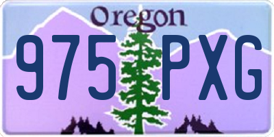 OR license plate 975PXG