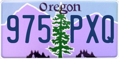 OR license plate 975PXQ