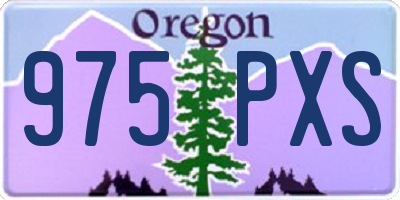 OR license plate 975PXS