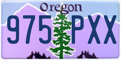OR license plate 975PXX