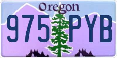 OR license plate 975PYB